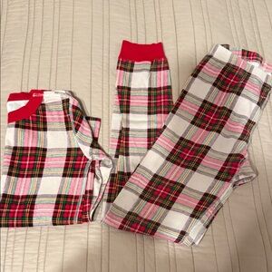 Hanna Andersson Red and White Plaid Kids Pajama Set